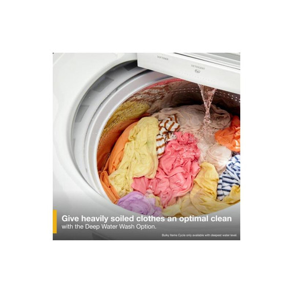 6.0-6.1 Cu. Ft. Whirlpool® Top Load Washer with Removable Agitator WTW6157PW