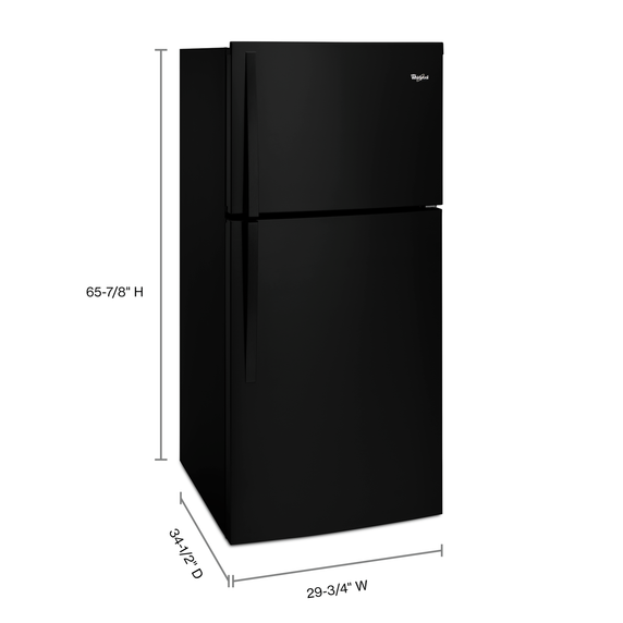 Whirlpool® 30-inch Wide Top Freezer Refrigerator - 19 cu. ft. WRT549SZDB