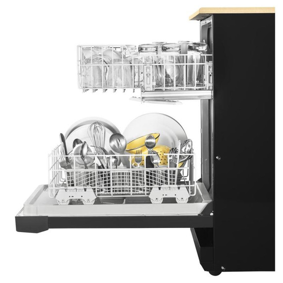 Whirlpool® Heavy-Duty Dishwasher with 1-Hour Wash Cycle WDP370PAHB