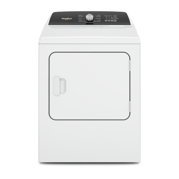 Whirlpool® 7.0 Cu. Ft. Top Load Electric Moisture Sensing Dryer with Steam YWED5050LW