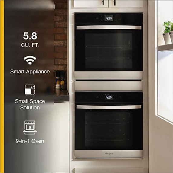 Whirlpool® 5.8 Cu. Ft. 24 Inch Double Wall Oven with Convection WOD52ES4MZ