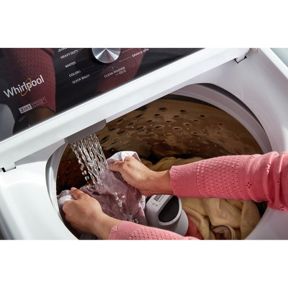 Whirlpool® 5.4–4.8 Cu. Ft. Top Load Washer with 2 in 1 Removable Agitator WTW5057LW