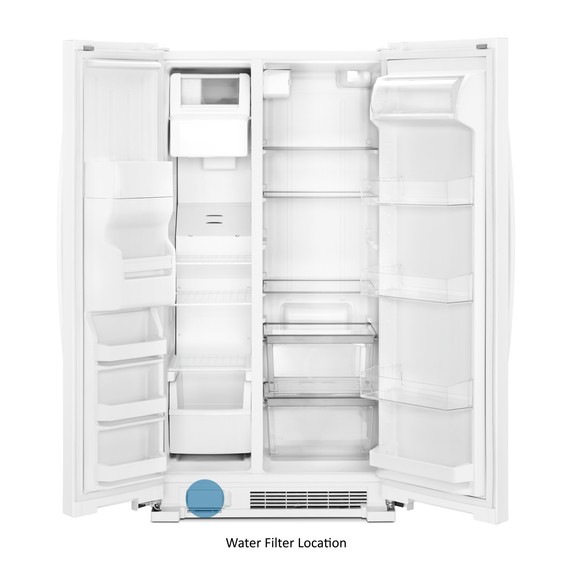 Whirlpool® 33-inch Wide Side-by-Side Refrigerator - 21 cu. ft. WRS331SDHW