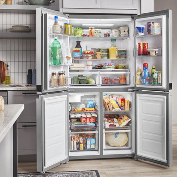 Whirlpool® 36-inch Wide Counter Depth 4 Door Refrigerator - 19.4 cu. ft. WRQA59CNKZ