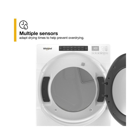 Whirlpool® 7.4 cu. ft. Front Load Gas Dryer with Intuitive Touch Controls WGD5620HW