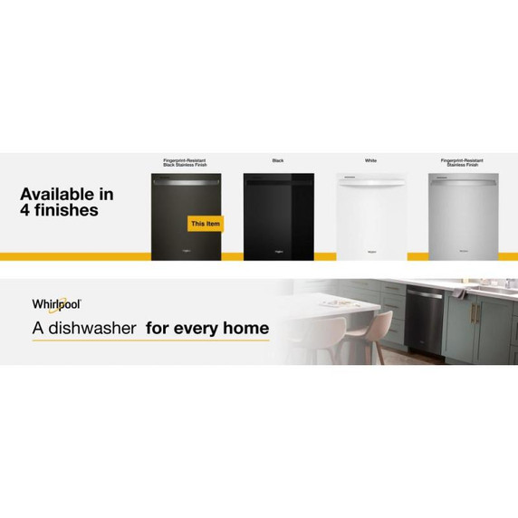 Whirlpool® Large Capacity Dishwasher with 3rd Rack WDT750SAKV