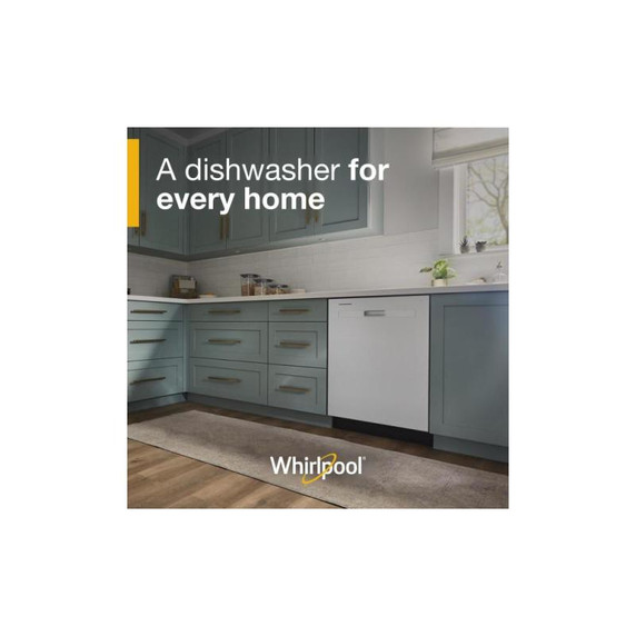 Whirlpool® Quiet Dishwasher with Boost Cycle and Pocket Handle WDP540HAMW