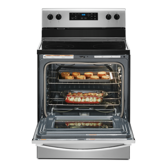 5.3 cu. ft. Whirlpool® electric range with Frozen Bake™ technology YWFE515S0JS