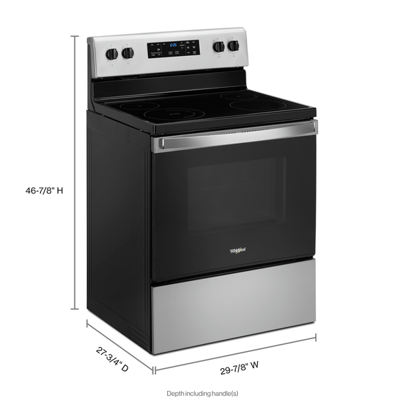 Whirlpool® 5.3 cu. ft. Electric Range with Frozen Bake™ Technology YWFE515S0JS