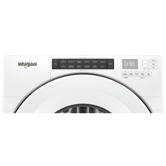 Whirlpool® 5.0 cu.ft I.E.C. Closet-Depth Front Load Washer with Intuitive Controls WFW560CHW