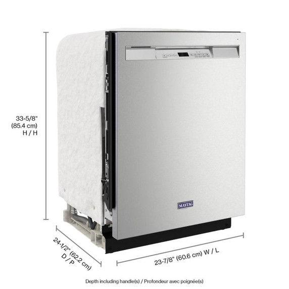 Maytag® Top Control Dishwasher with Dual Power Filtration and PowerBlast® Cycle MDB4949SKZ