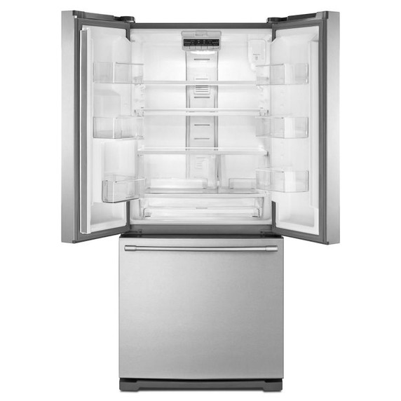 Maytag® 19.6 cu ft French Door Refrigerator with Strongbox™ Door Bins MFB2055FRZ