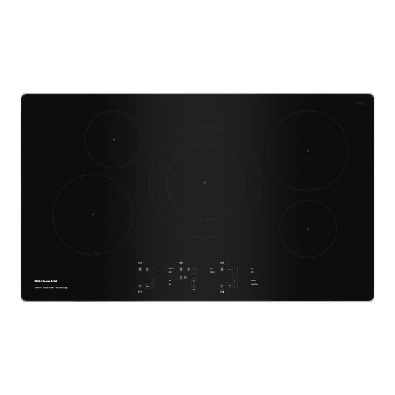 Kitchenaid® 36-Inch 5-Element Sensor Induction Cooktop KCIG556JSS