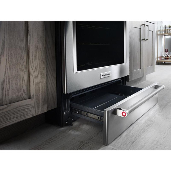 Kitchenaid® 30-Inch 5-Element Electric Convection Slide-In Range with Baking Drawer YKSEB900ESS