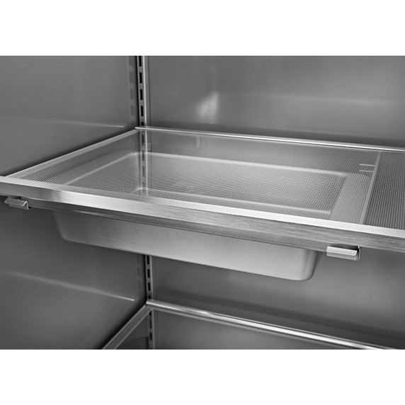 Kitchenaid® 25.1 Cu. Ft. 42" Built-In Side-by-Side Refrigerator with Ice and Water Dispenser KBSD702MSS