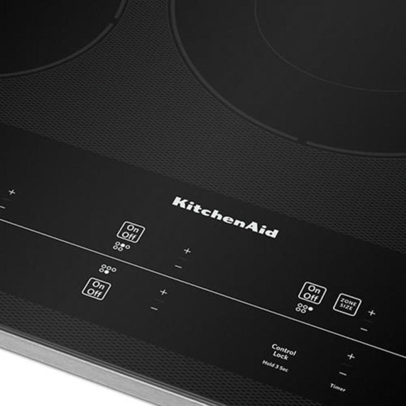 Kitchenaid® 30" Electric Cooktop with 5 Elements and Touch-Activated Controls KCES950KSS