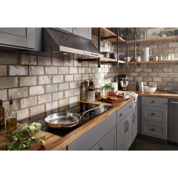 Kitchenaid® 36" Electric Cooktop with 5 Elements and Touch-Activated Controls KCES956KBL