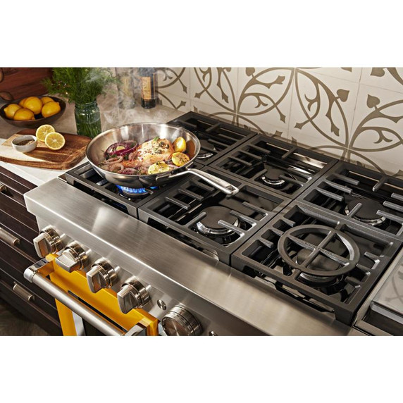 KitchenAid® 48'' Smart Commercial-Style Dual Fuel Range with Griddle KFDC558JYP KitchenAid® 48'' Smart Commercial-Style Dual Fuel Range with Griddle KFDC558JYP