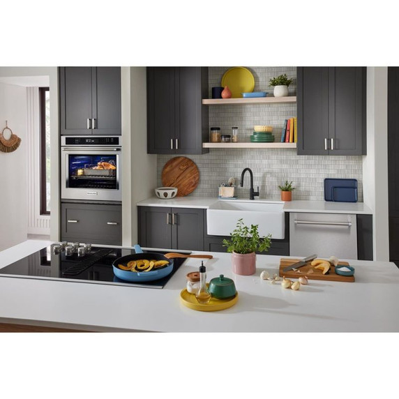 Kitchenaid® 36" Electric Downdraft Cooktop with 5 Elements KCED606GSS