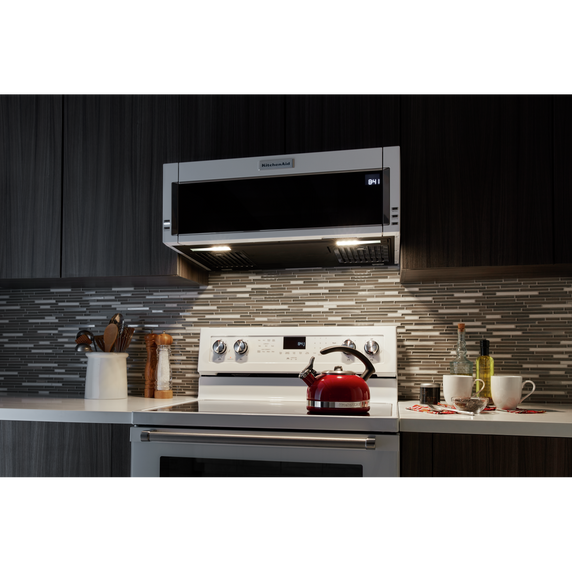 Kitchenaid® 900-Watt Low Profile Microwave Hood Combination YKMLS311HWH