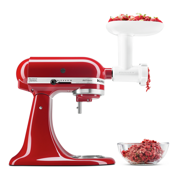 Kitchenaid® Food Grinder + Fresh Prep Slicer/Shredder Attachment Bundle KSM2VSGA