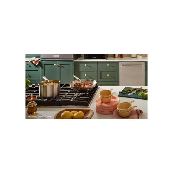 Kitchenaid® 30" 4 Burner Gas Downdraft Cooktop KCGD500GSS