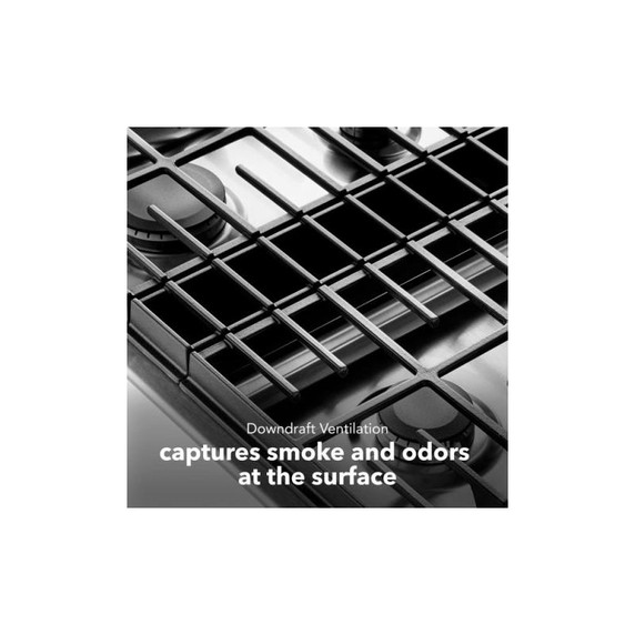 Kitchenaid® 30" 4 Burner Gas Downdraft Cooktop KCGD500GSS