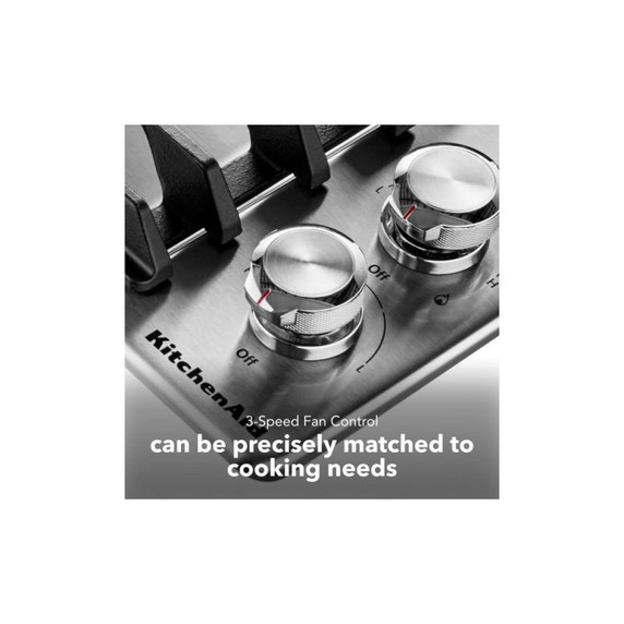 Kitchenaid® 30" 4 Burner Gas Downdraft Cooktop KCGD500GSS