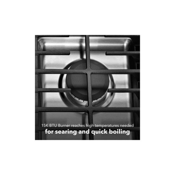 Kitchenaid® 30" 4 Burner Gas Downdraft Cooktop KCGD500GSS