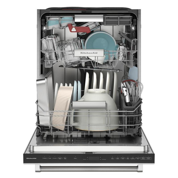Kitchenaid® 39 dBA PrintShield™ Finish Flush-to-Cabinet Dishwasher with FreeFlex™ Fit Third Level Rack KDTF924PPS