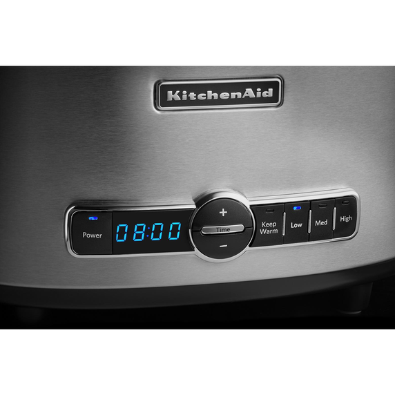 Kitchenaid® 6-Quart Slow Cooker with Solid Glass Lid KSC6223SS