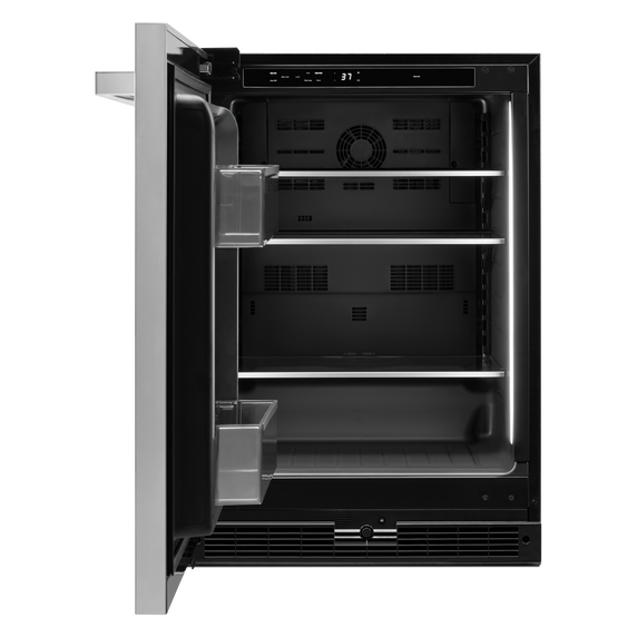 Jennair® NOIR™ 24 Under Counter Solid Door Refrigerator, Left Swing JURFL242HM