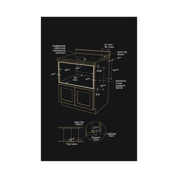 Jennair® 30" NOIR™ Undercounter Microwave Oven with Drawer Design JMDFS30HM