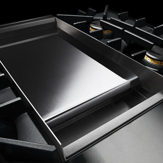 Jennair® 36" NOIR™ Gas Professional-Style Range with Chrome-Infused Griddle JGRP536HM