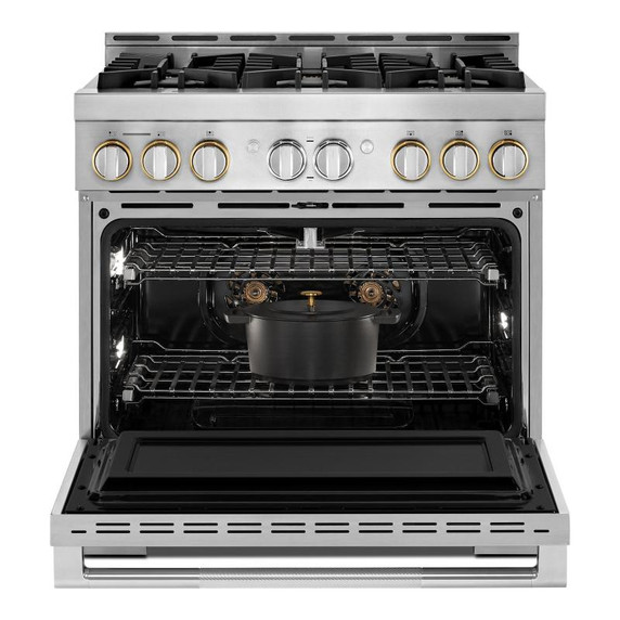 Jennair® 36" RISE™ Gas Professional-Style Range JGRP436HL