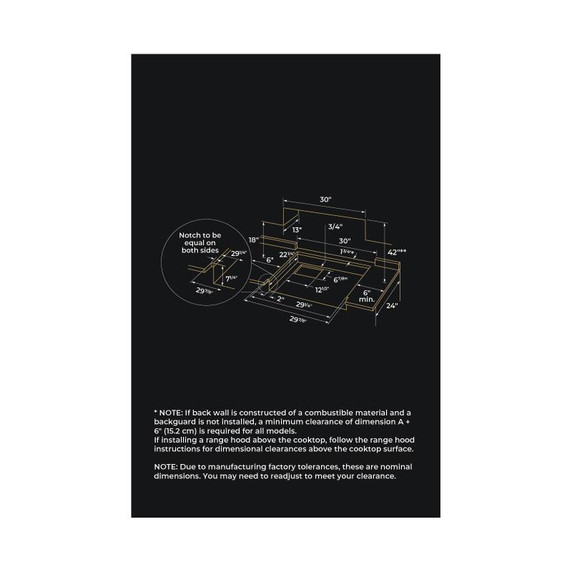 Jennair® 30" NOIR™ Gas Professional-Style Rangetop JGCP430HM