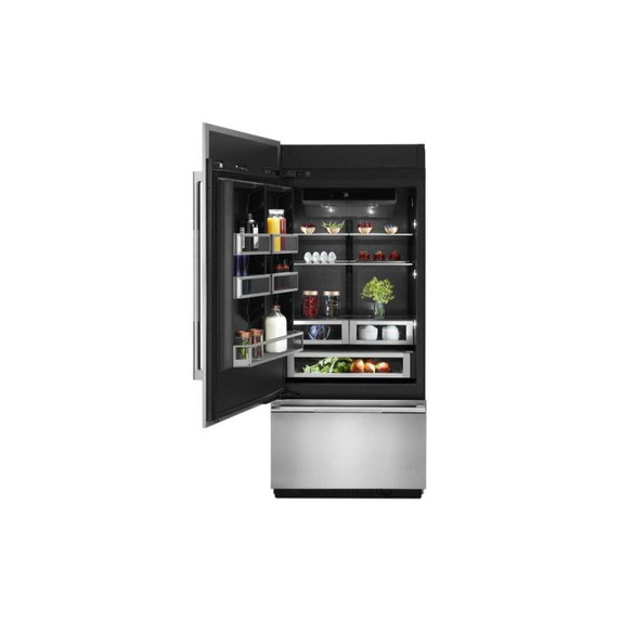 Jenn-Air® 36” Fully Integrated Built-In Bottom-Freezer Refrigerator (Left-Hand Door Swing) JB36NXFXLE