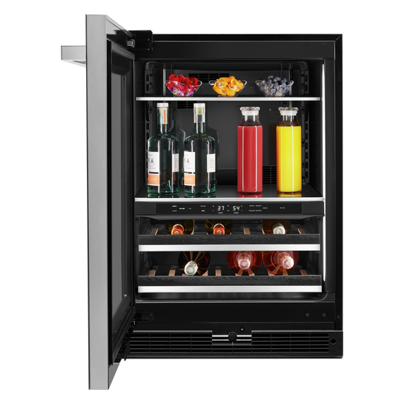 Jennair® NOIR™ 24 Built-In Undercounter Beverage Center - Left Swing JUBFL242HM