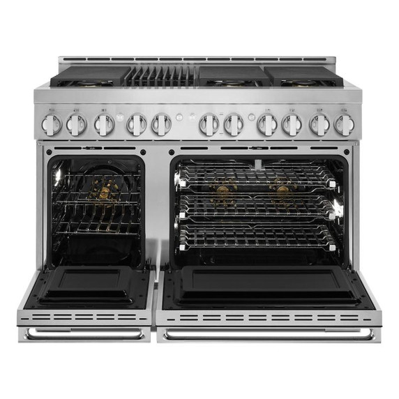Jennair® 48" NOIR™ Gas Professional-Style Range with Infrared Grill JGRP648HM Jennair® 48" NOIR™ Gas Professional-Style Range with Infrared Grill JGRP648HM