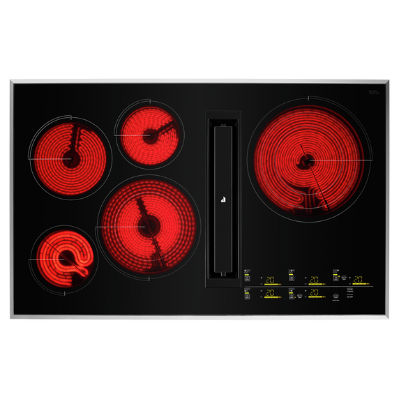 Jennair® 36 Lustre Trim Electric Radiant Downdraft Cooktop with Tap Touch Controls JED4536KS