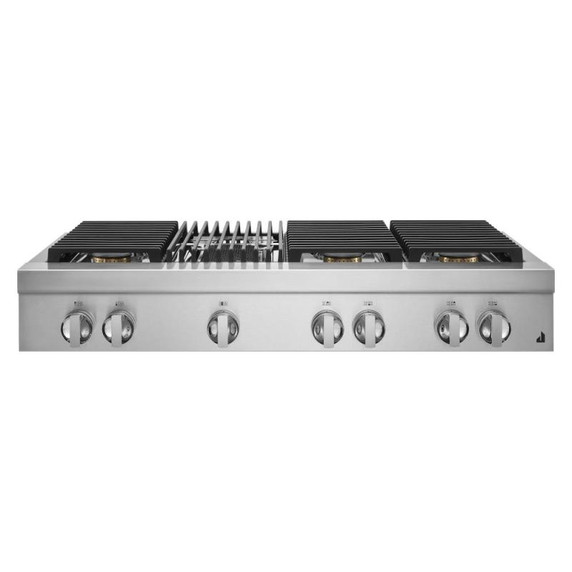 Jennair® 48" NOIR™ Gas Professional-Style Rangetop with Gas Grill JGCP648HM