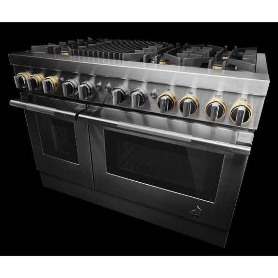 Jennair® RISE™ 48" Dual-Fuel Professional Range with Gas Grill JDRP648HL