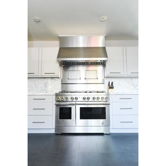 Jennair® RISE™ 48" Dual-Fuel Professional Range with Gas Grill JDRP648HL