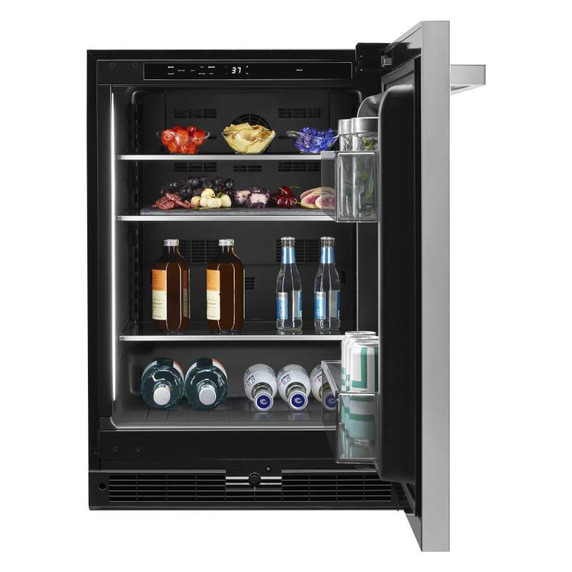 Jennair® NOIR™ 24" Under Counter Solid Door Refrigerator, Right Swing JURFR242HM