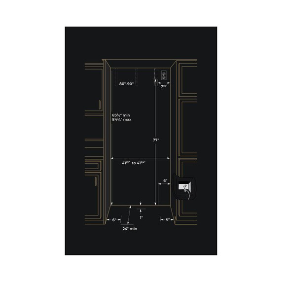Jennair® RISE™ 42" Built-In Side-By-Side Refrigerator with External Ice and Water Dispenser JBSS42E22L