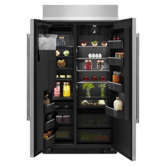 Jennair® RISE™ 42" Built-In Side-By-Side Refrigerator with External Ice and Water Dispenser JBSS42E22L Jennair® RISE™ 42" Built-In Side-By-Side Refrigerator with External Ice and Water Dispenser JBSS42E22L
