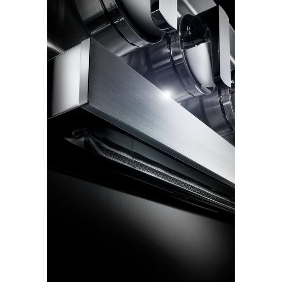 Jennair® NOIR™ 48 Dual-Fuel Professional-Style Range with Chrome-Infused Griddle and Steam Assist JDSP548HM