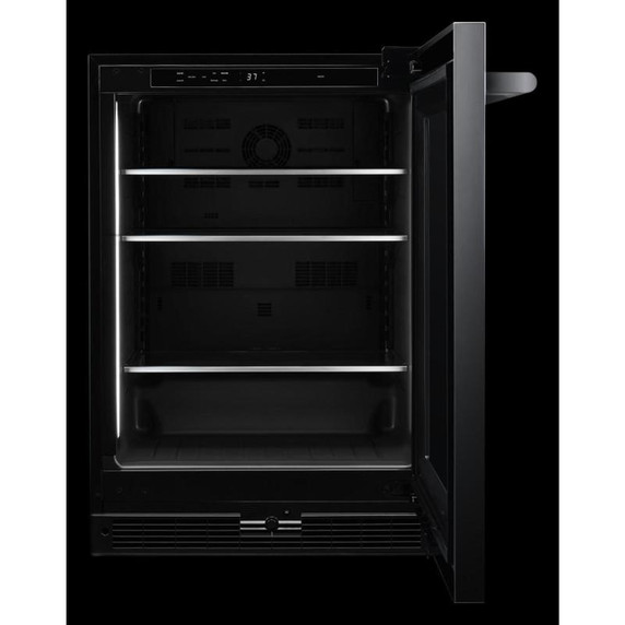 Jennair® RISE™ 24"  Under Counter Glass Door Refrigerator, Right Swing JUGFR242HL