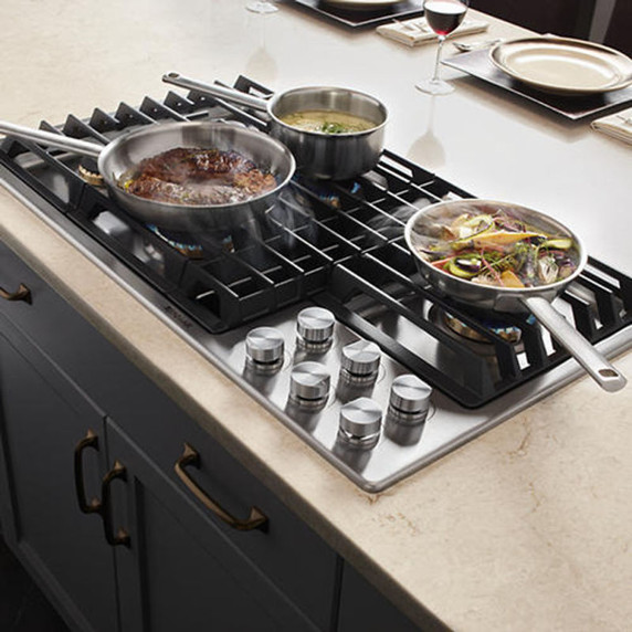 Jennair® 36” JX3™ Gas Downdraft Cooktop JGD3536GS