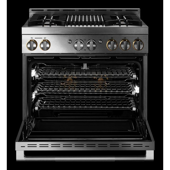 Jennair® 36" RISE™ Gas Professional-Style Range with Infrared Grill JGRP636HL